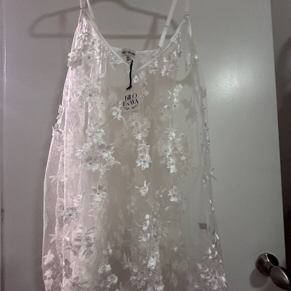 Floral Mini Slip Dress - Picture 2 of 3